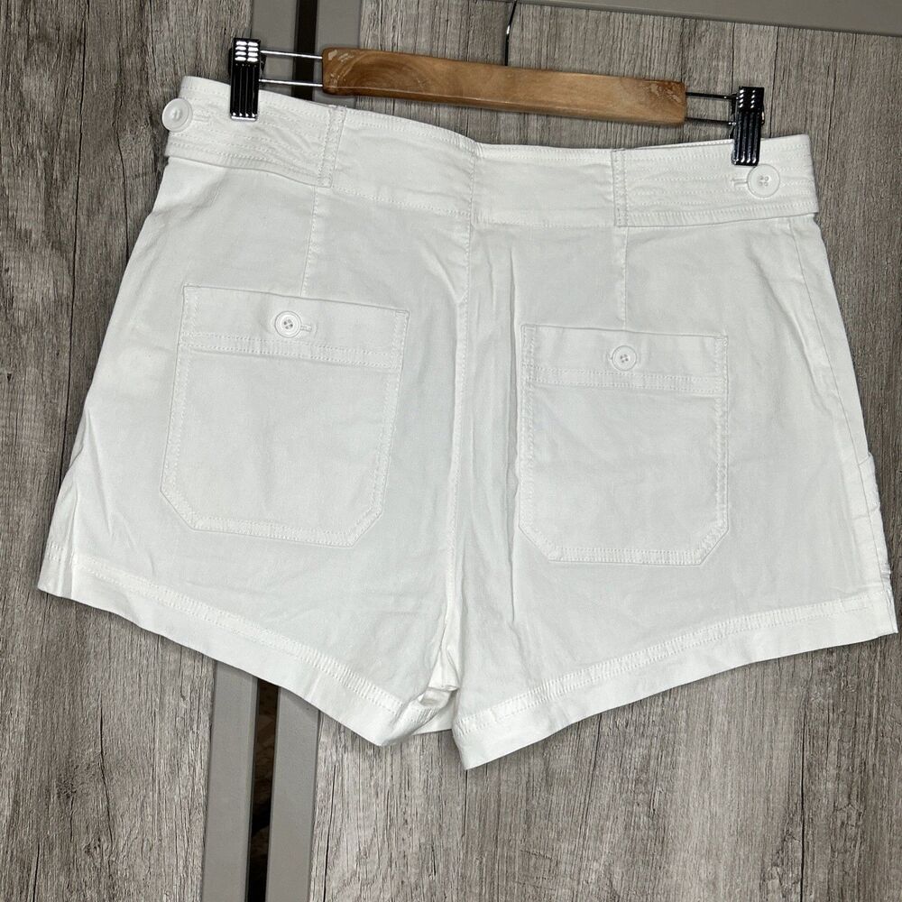 Maeve Shorts Size 8 White Color High Rise Pockets OB1430408 - Picture 4 of 8